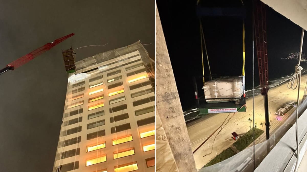 Restaurante premiado vai abrir unidade em terraço de hotel em Ipanema e precisa içar fogão para o 21º andar