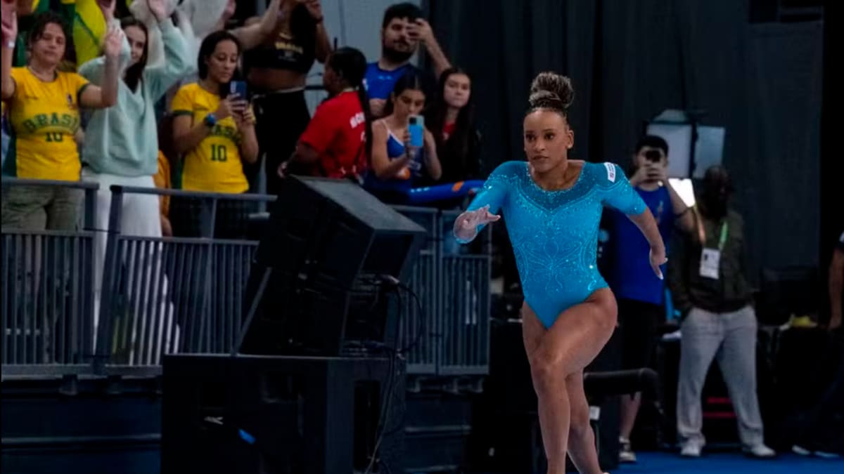 Rebeca Andrade volta após quase 2 anos e conquista ouro no Pan do Rio