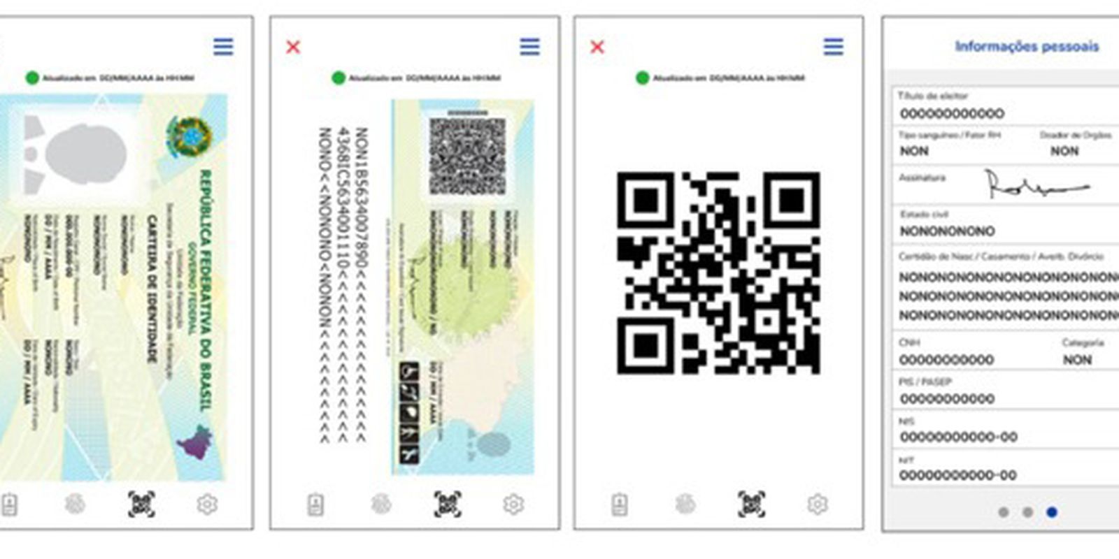 Usar a versão digital da Carteira de Identidade Nacional