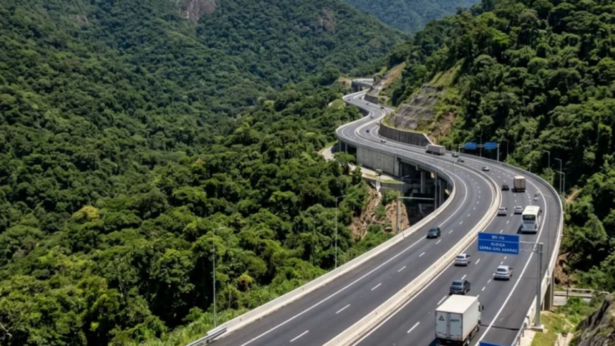Primeira etapa da nova Serra das Araras, na Rodovia Presidente Dutra, é inaugurada