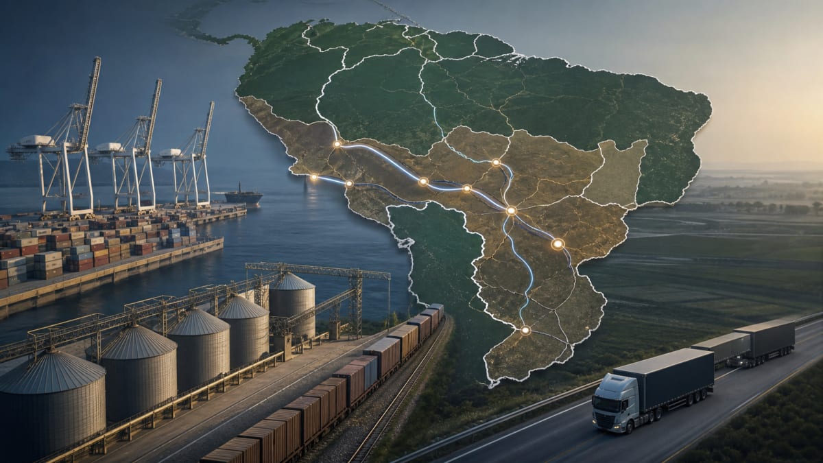 Mapa lanca programa de integracao logística entre Brasil bolivia e pacifico