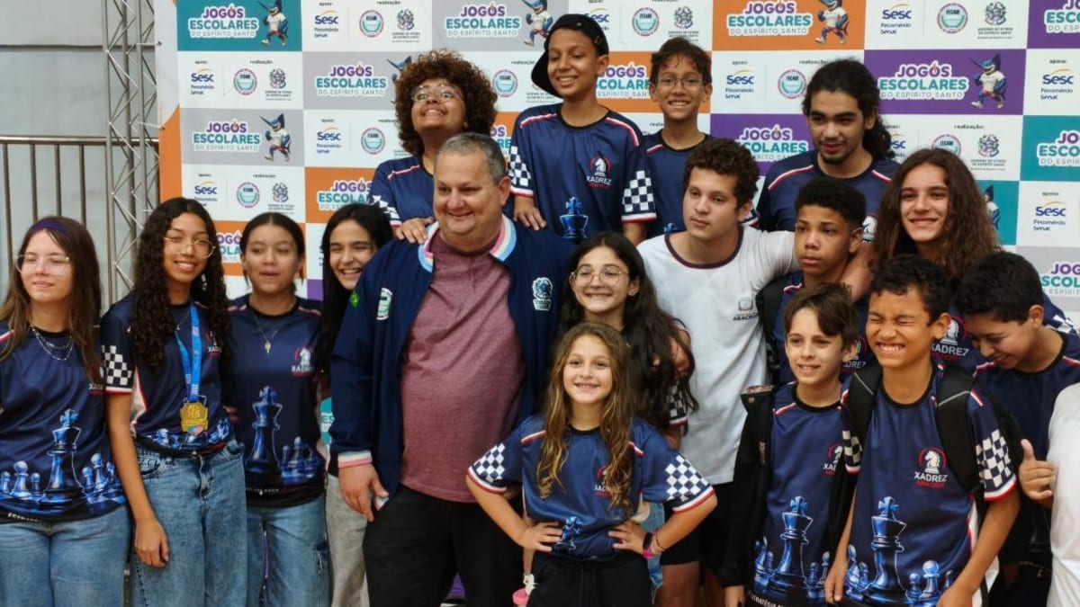 Aracruz domina pódio do xadrez nos Jogos Escolares do ES e garante vaga no nacional