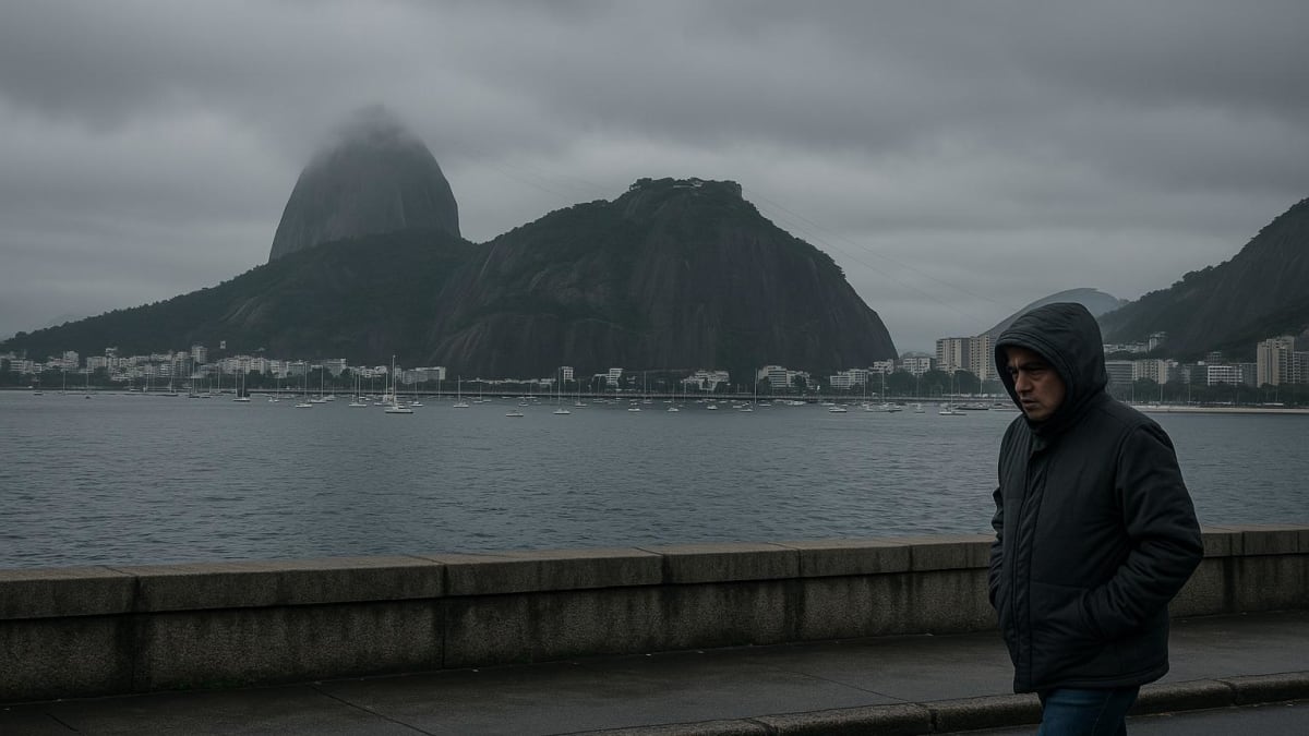 Frente fria traz semana de chuva e ventos mais fortes ao Rio