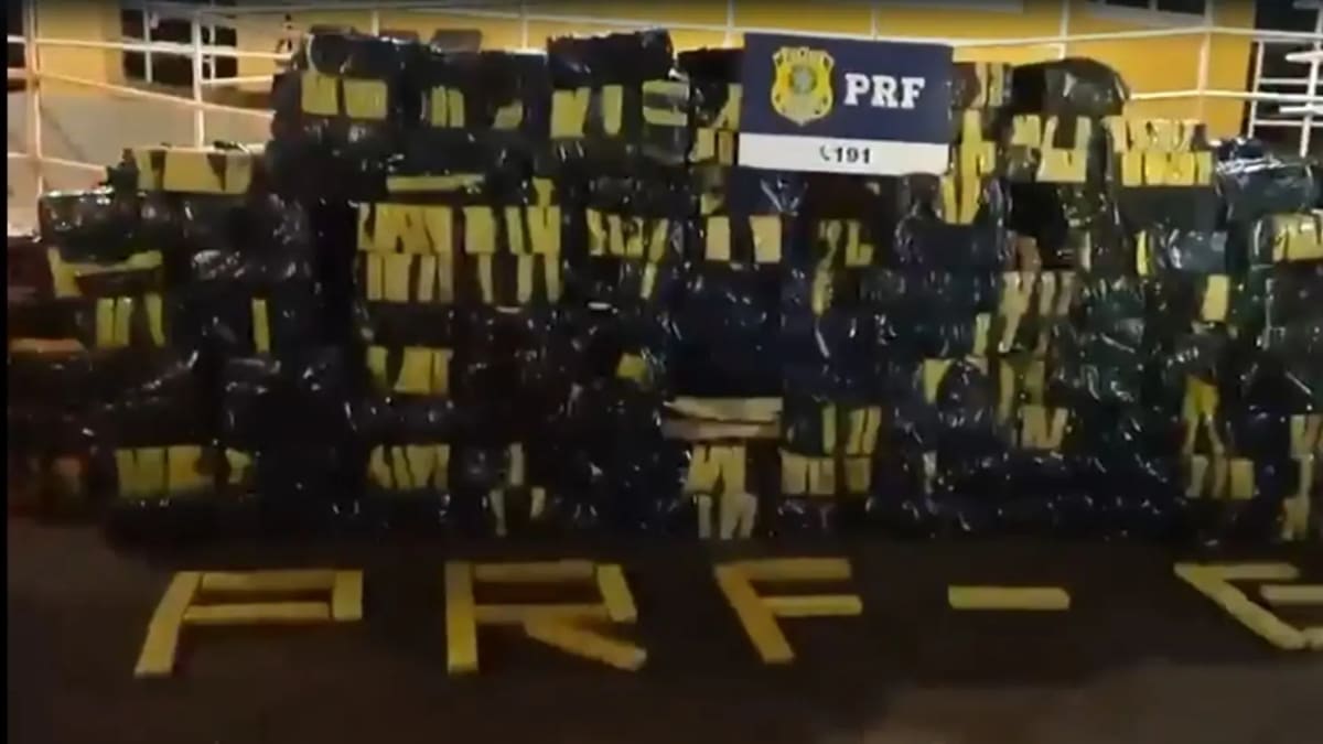 PRF apreende cerca de 7,5 toneladas de maconha escondidas em carga de MDF na BR-060