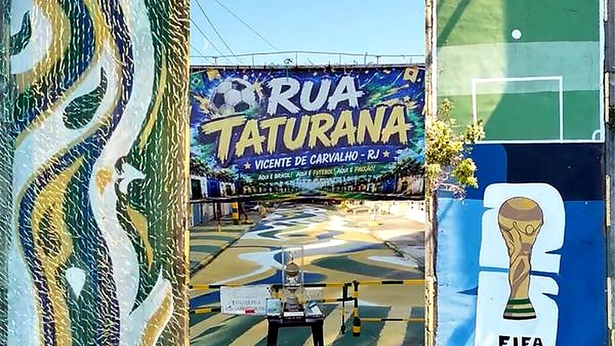 Rua Taturana vence concurso de decoração da Copa do Mundo no Rio