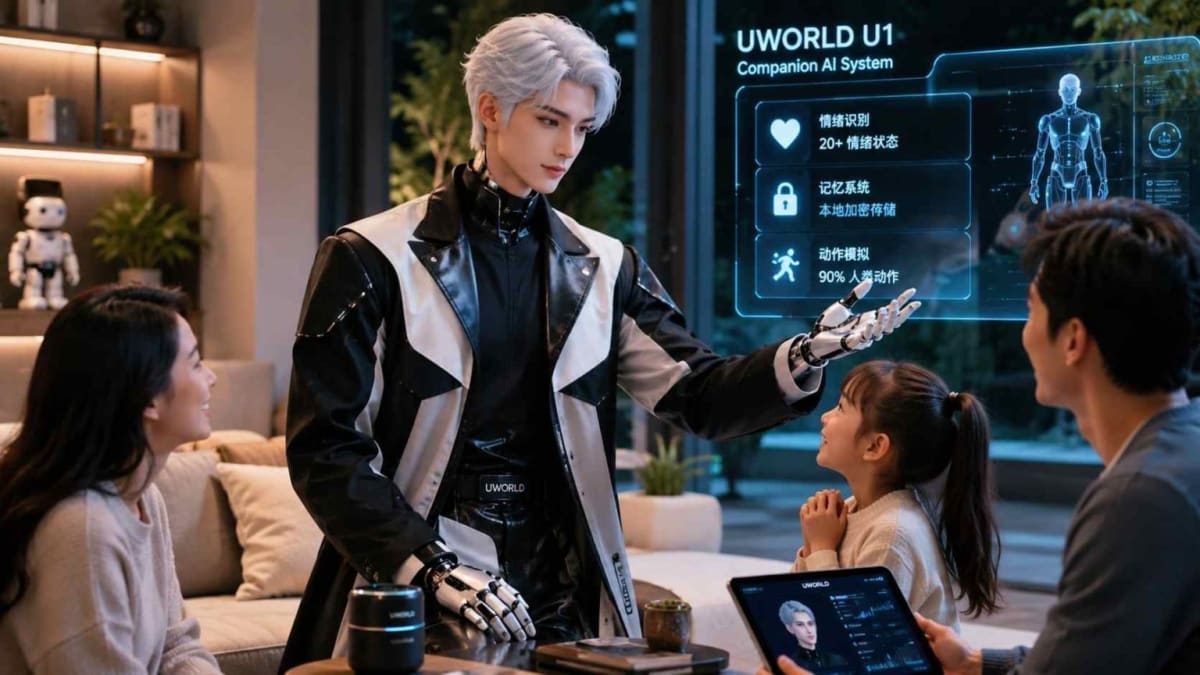 UBTECH lança robô humanoide UWORLD U1 com inteligência emocional e memória criptografada
