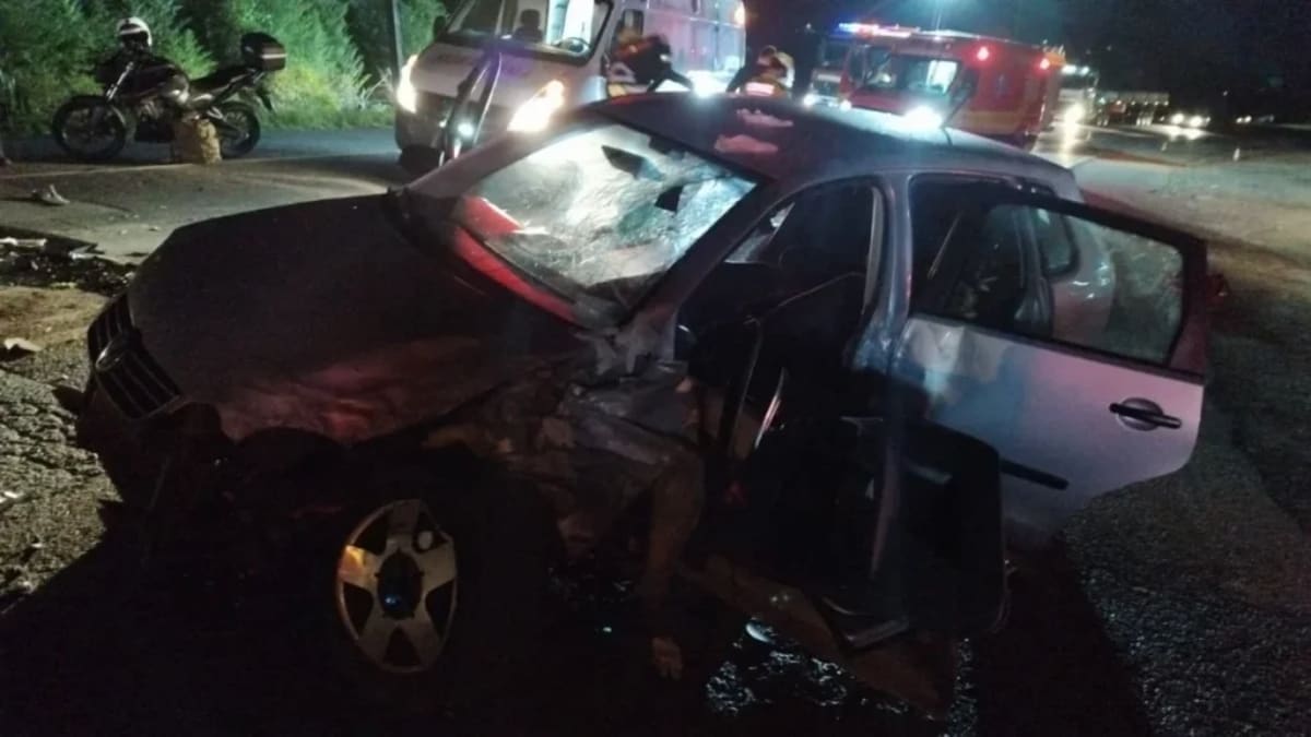 Homem fica gravemente ferido em acidente na SC-350, em Aurora