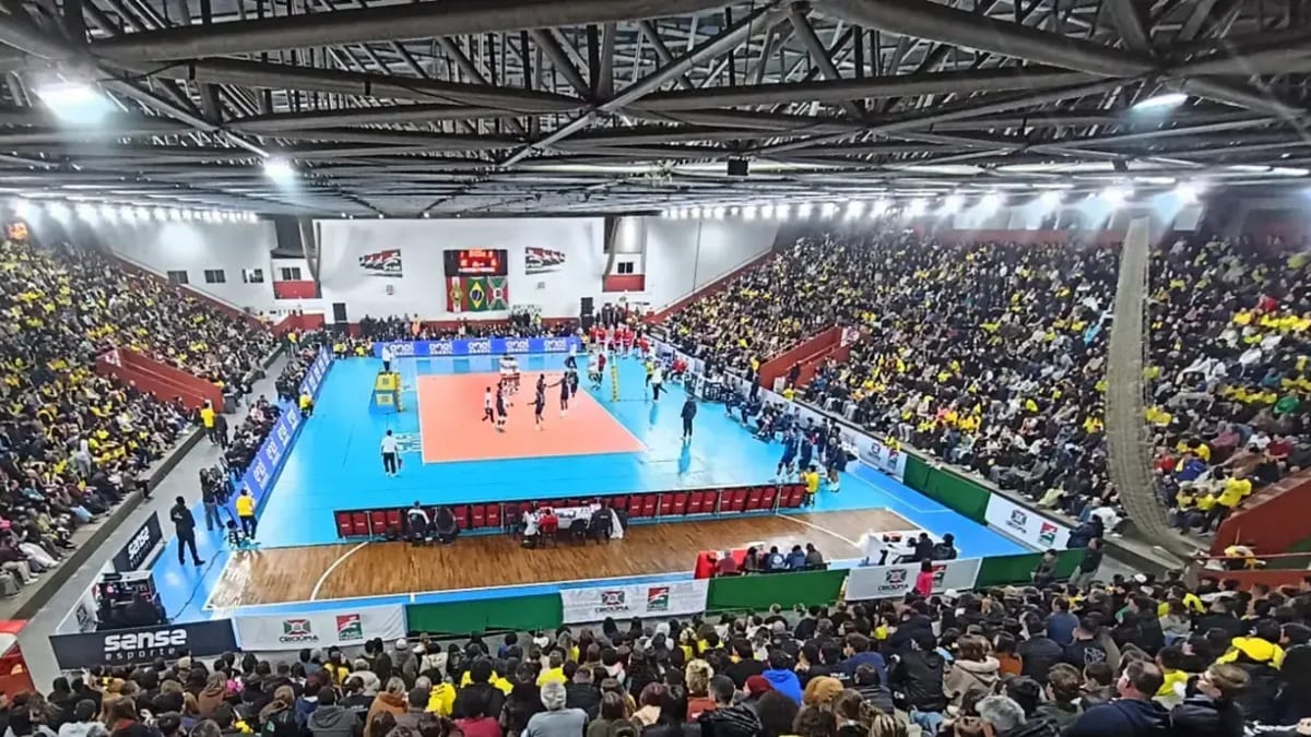 Seleção Brasileira de Vôlei B vence Chile por 3 a 0 em amistoso realizado em Criciúma