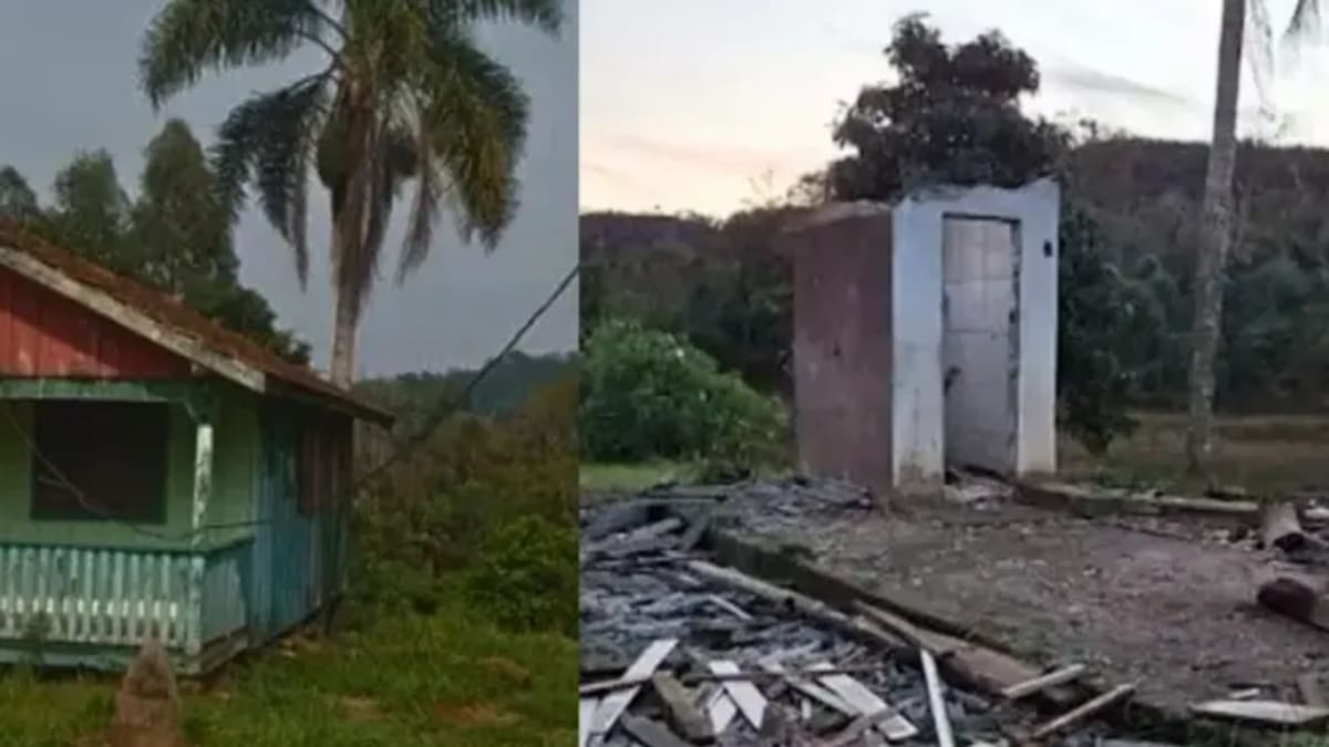 Criminosos desmontam e furtam casa de madeira em Porto União