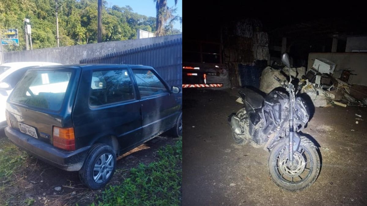 Polícia Militar recupera motocicleta furtada em Joinville na madrugada