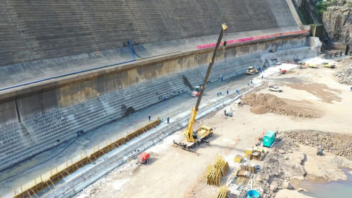 Ceran conclui mais de 80% das obras de reforço na barragem da UHE Castro Alves na Serra Gaúcha