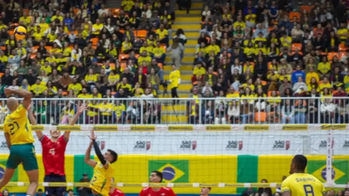 São José recebe último amistoso entre seleções B de voleibol do Brasil e Chile