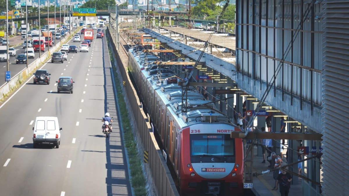 Trensurb terá operação em via única e intervalos maiores no sábado e domingo entre estações Fátima e Canoas