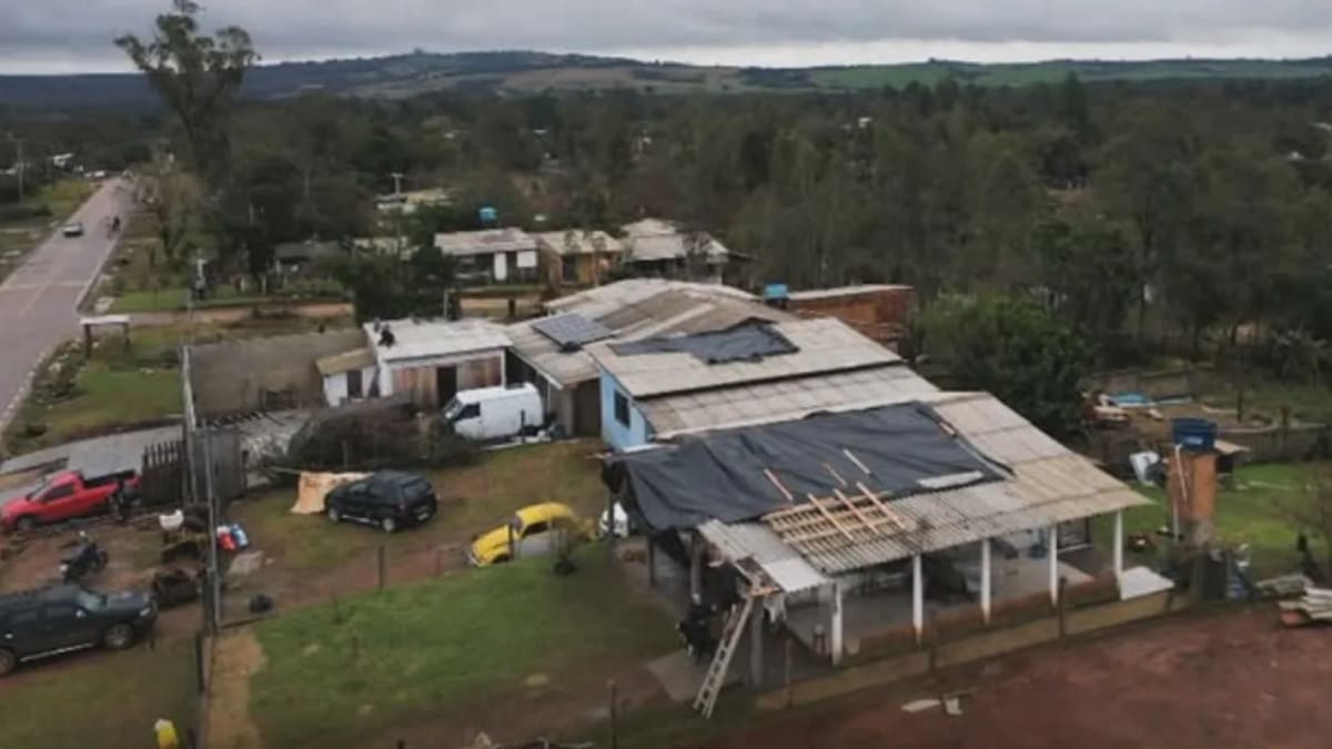 Temporal no Rio Grande do Sul deixa 456 pessoas desalojadas e causa danos em seis municípios