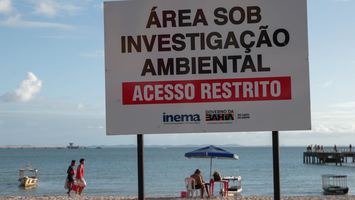 Contaminação química interdita praia de São Tomé de Paripe e gera multa de R$ 70 milhões