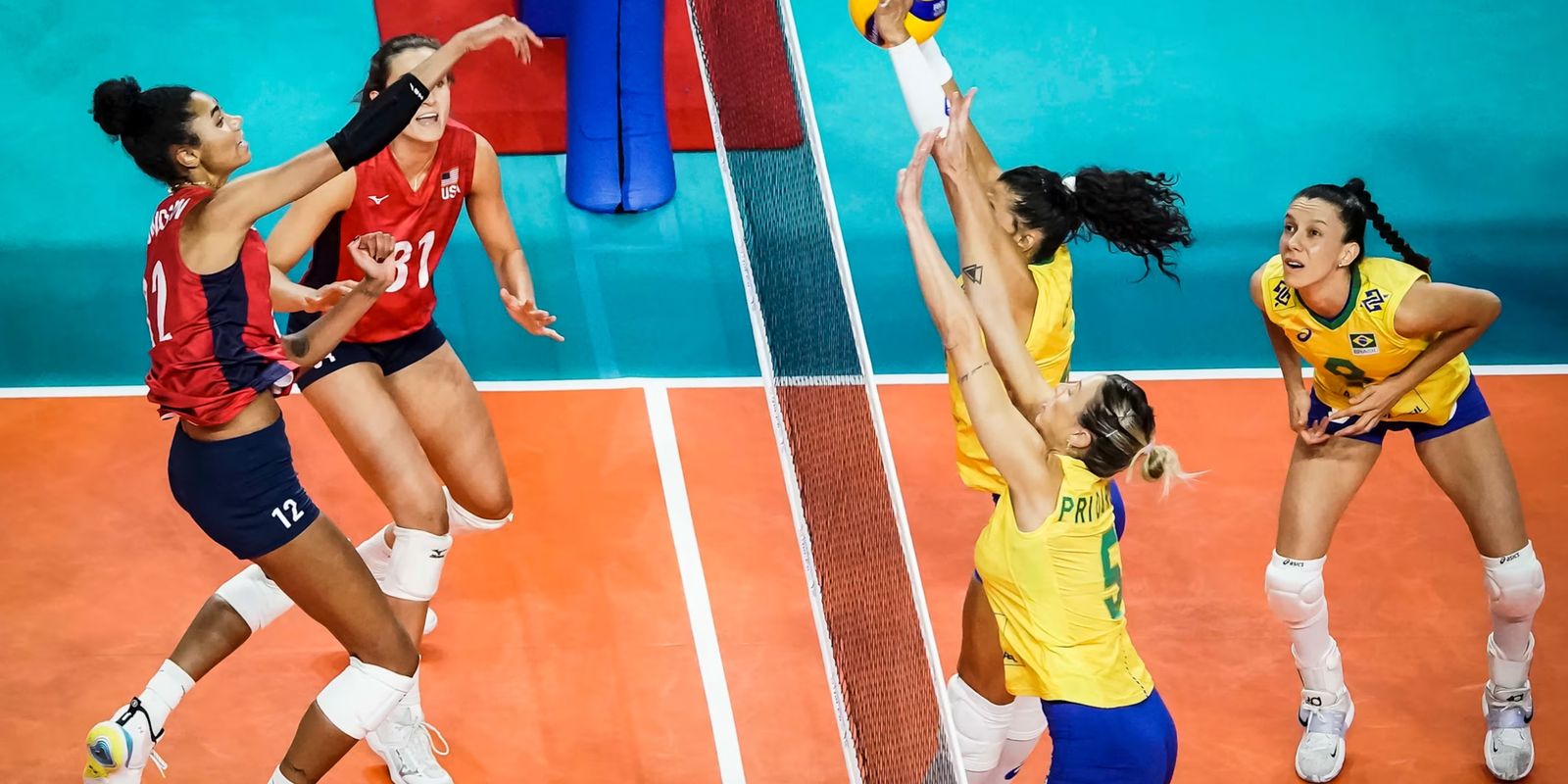 Brasil perde para os Estados Unidos na Liga das Nações de Vôlei