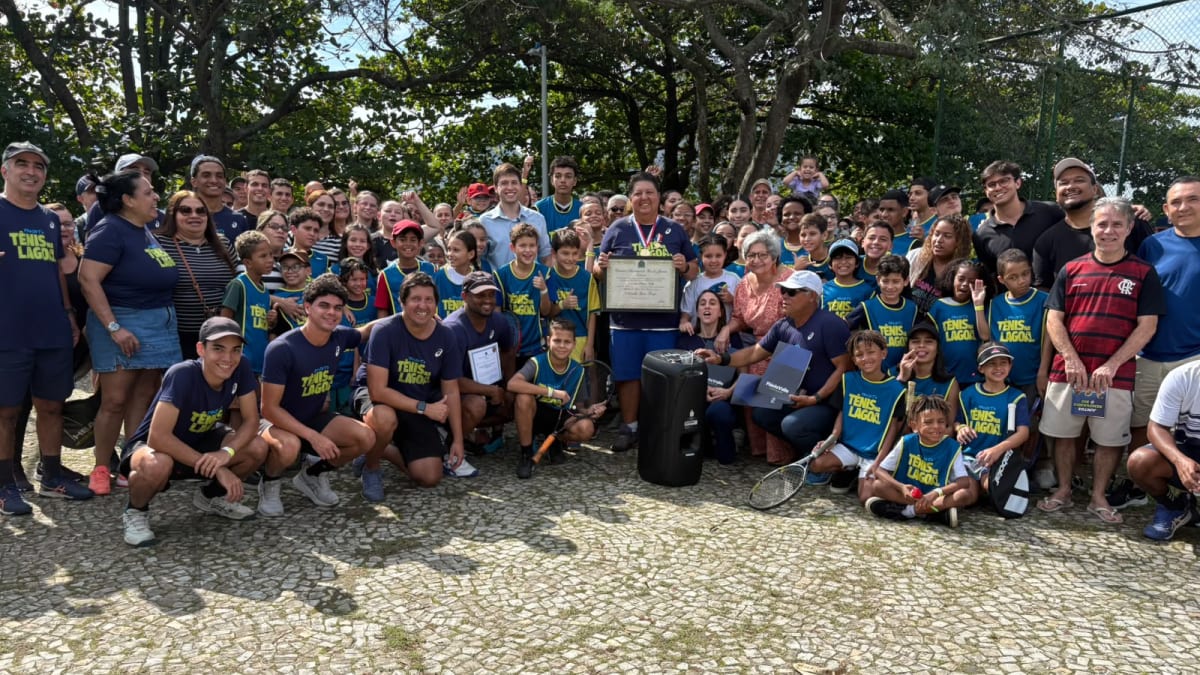 Projeto Tênis na Lagoa celebra 22 anos e fundador recebe Medalha Pedro Ernesto
