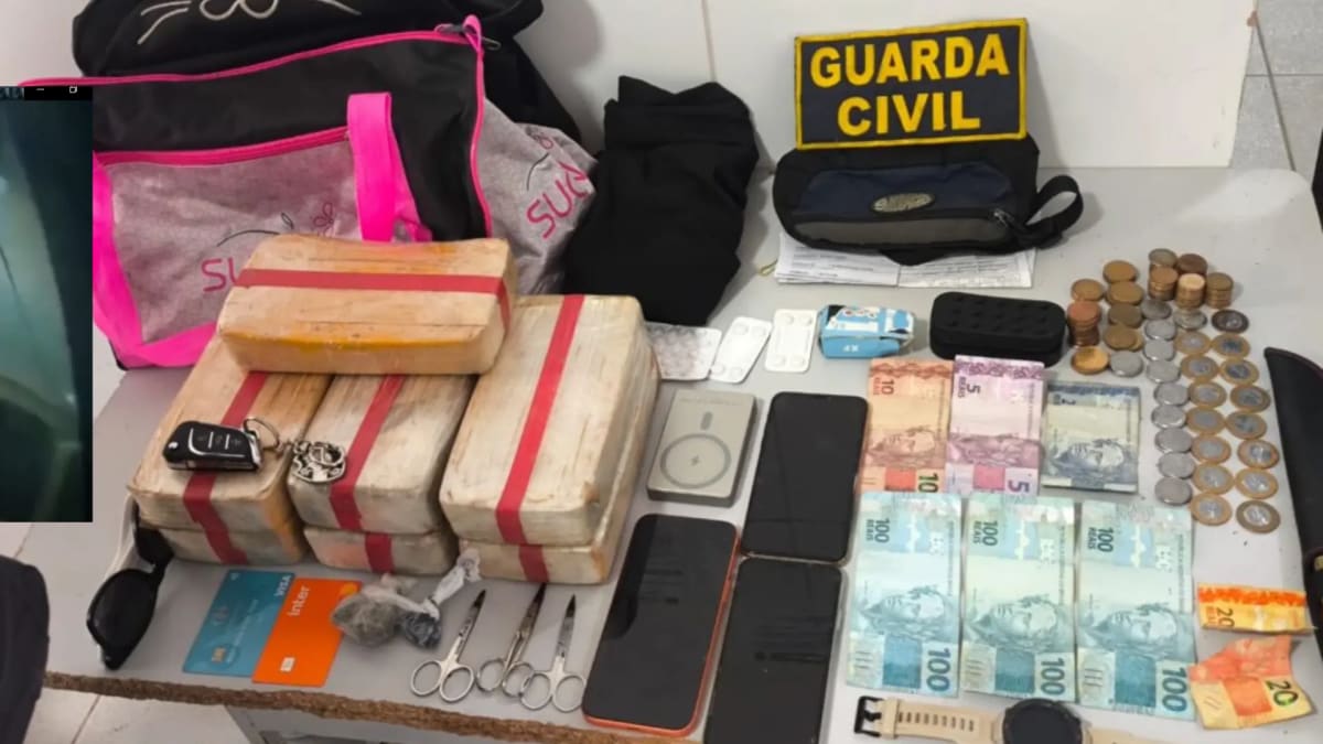 Mais de 7 kg de crack são apreendidos com casal durante abordagem em Linhares