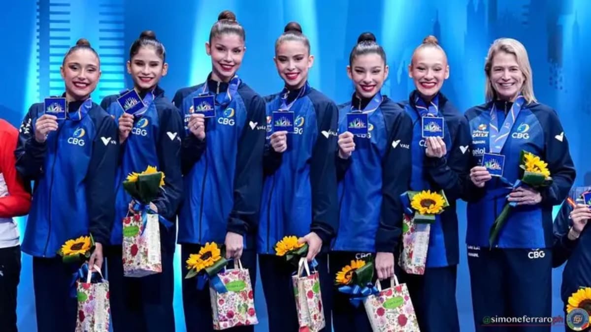 Capixaba Sofia Madeira conquista duas medalhas na Copa do Mundo de Ginástica Rítmica