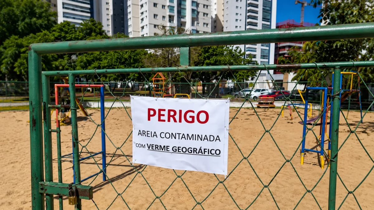 Parquinhoem Goiânia terá areia trocada por causa de bicho