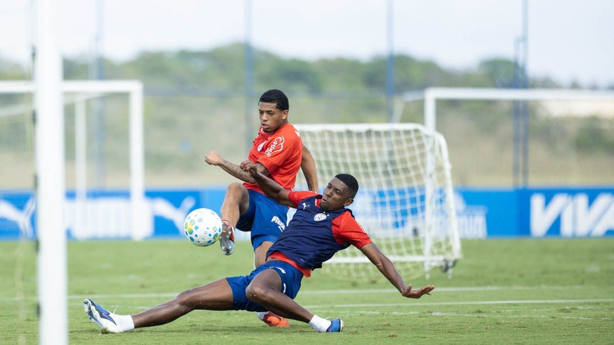 Bahia faz penúltimo treino antes de enfrentar a Chapecoense; como foi o dia