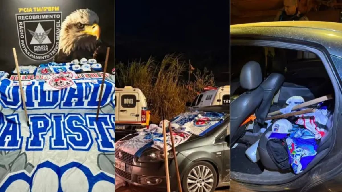 Polícia apreende armas e materiais usados para planejar ataque a torcida no Mineirão