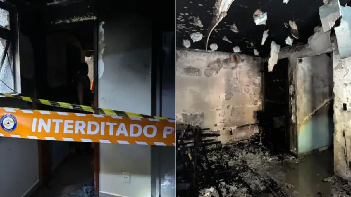 Incêndio destrói apartamento e interdita prédio em Nova Lima
