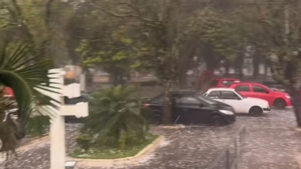 Chuva intensa e granizo causam danos em seis municípios do Rio Grande do Sul