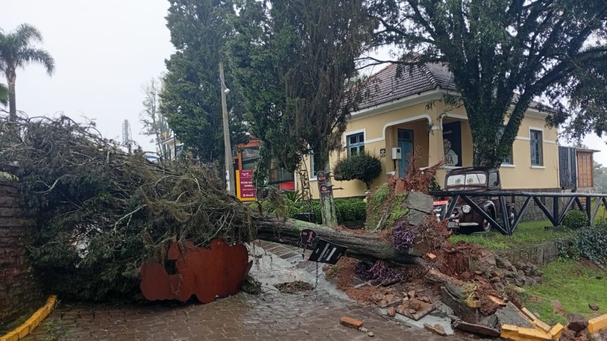 Temporal causa estragos e destelhamentos em Farroupilha e região