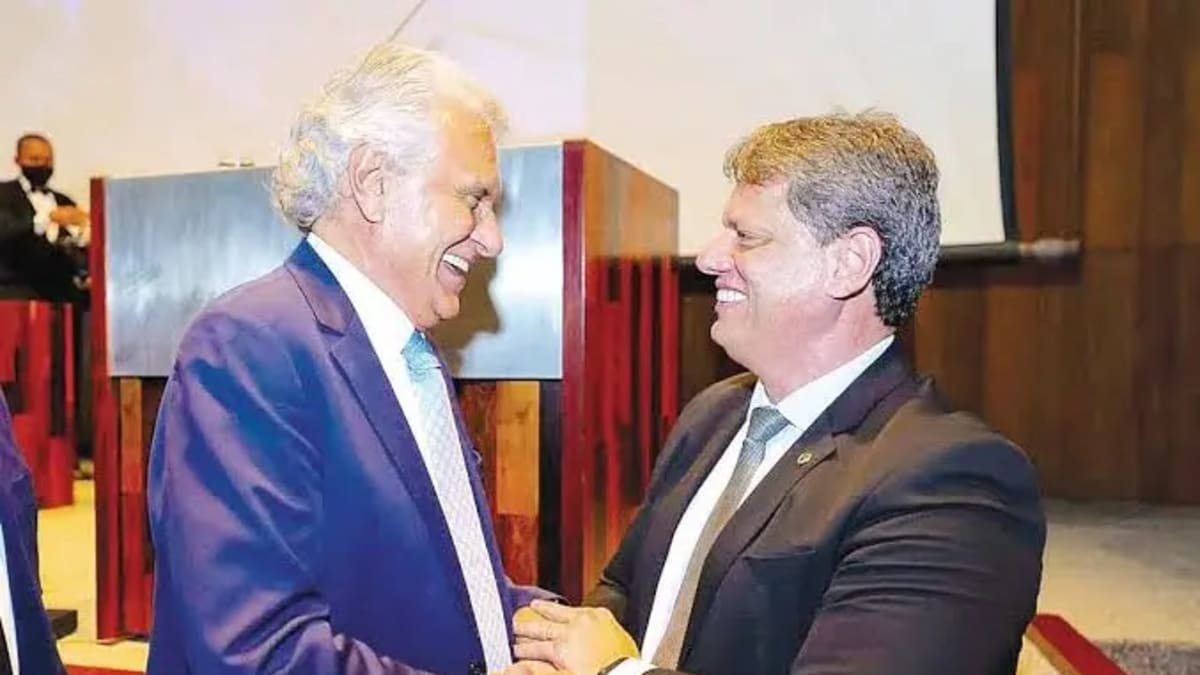 Campanha de Ronaldo Caiado intensifica articulação com Tarcísio de Freitas em São Paulo