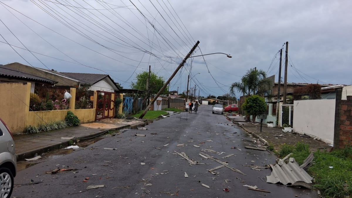 Temporal destelha 210 casas e danifica unidades públicas em Osório