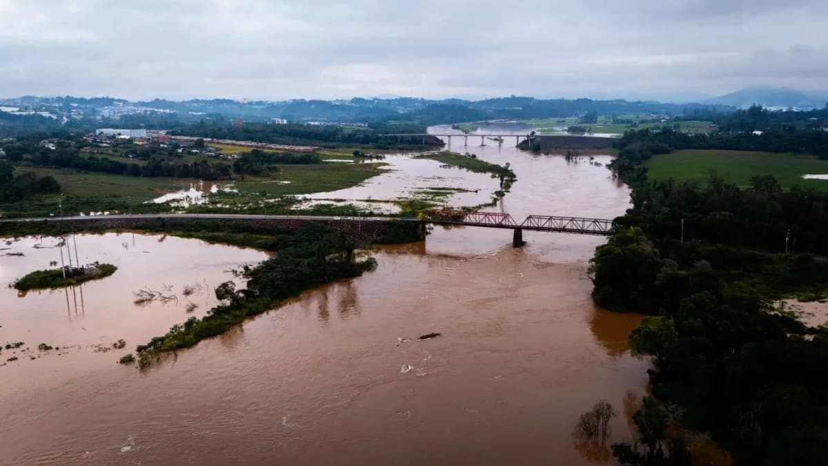 Alerta para risco de nova enchente no Rio Taquari após chuvas intensas