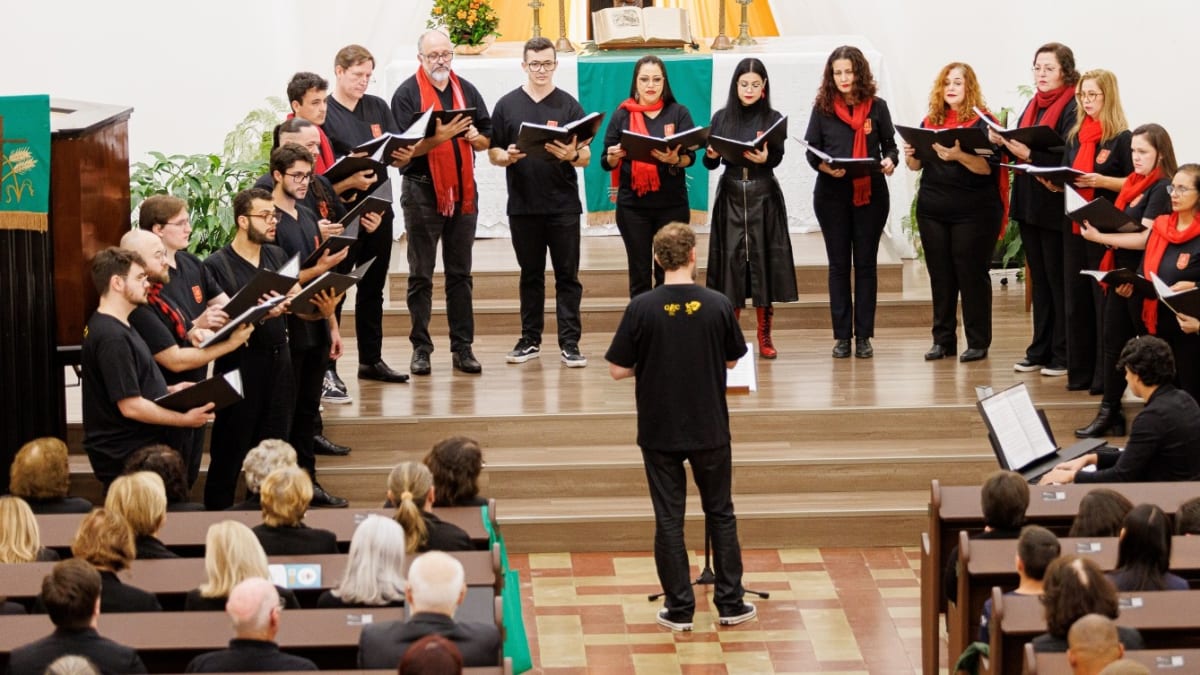 Coral Atmen Chor oferece oficinas gratuitas de canto em Joinville