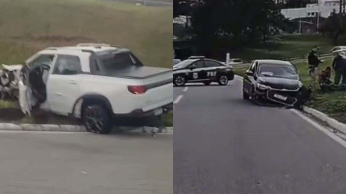Colisão na ponte Ivo Silveira provoca congestionamento nos dois sentidos em Florianópolis