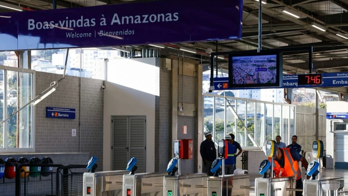 Estação Amazonas da Linha 2 do Metrô Belo Horizonte opera gratuitamente em fase de testes