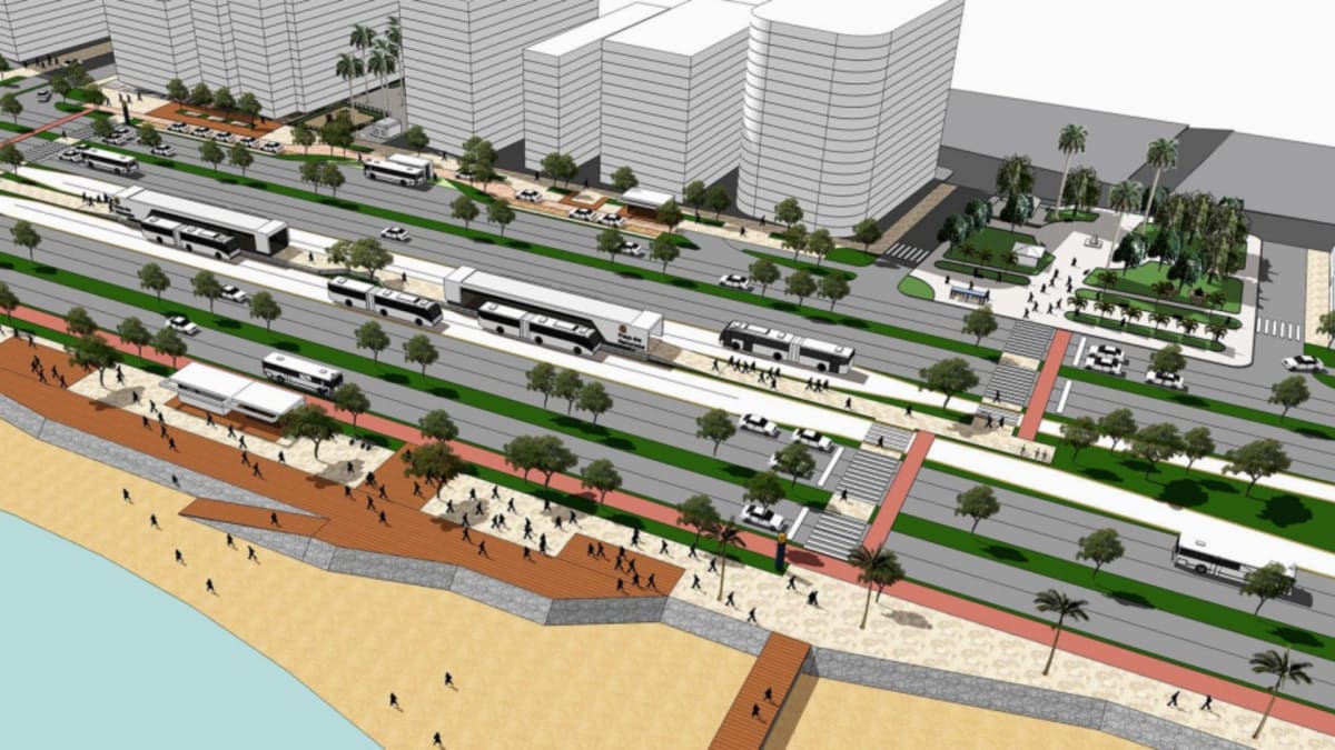 Florianópolis inicia licitação para obras do BRT na Avenida Mauro Ramos