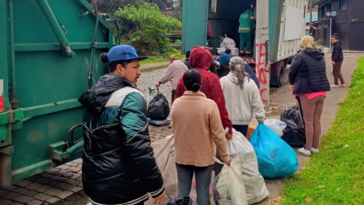 Programa Troca Solidária em Caxias do Sul arrecada mais de 96 toneladas de resíduos e distribui 24 toneladas de alimentos em julho