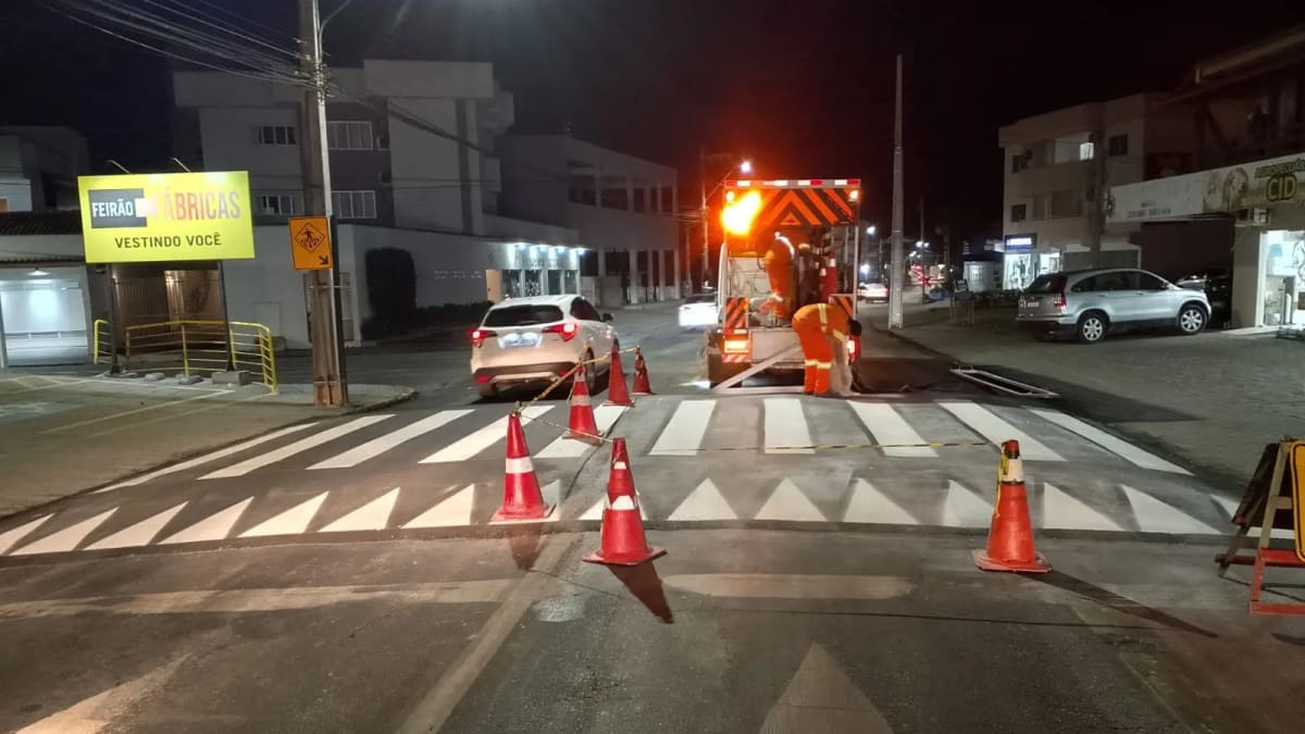 Jaraguá do Sul inicia recuperação de faixas elevadas em vários bairros