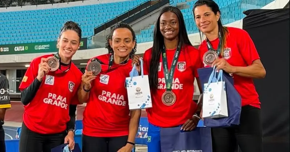 Atletas de Praia Grande conquistam três medalhas no Troféu Brasil de Atletismo em São Paulo