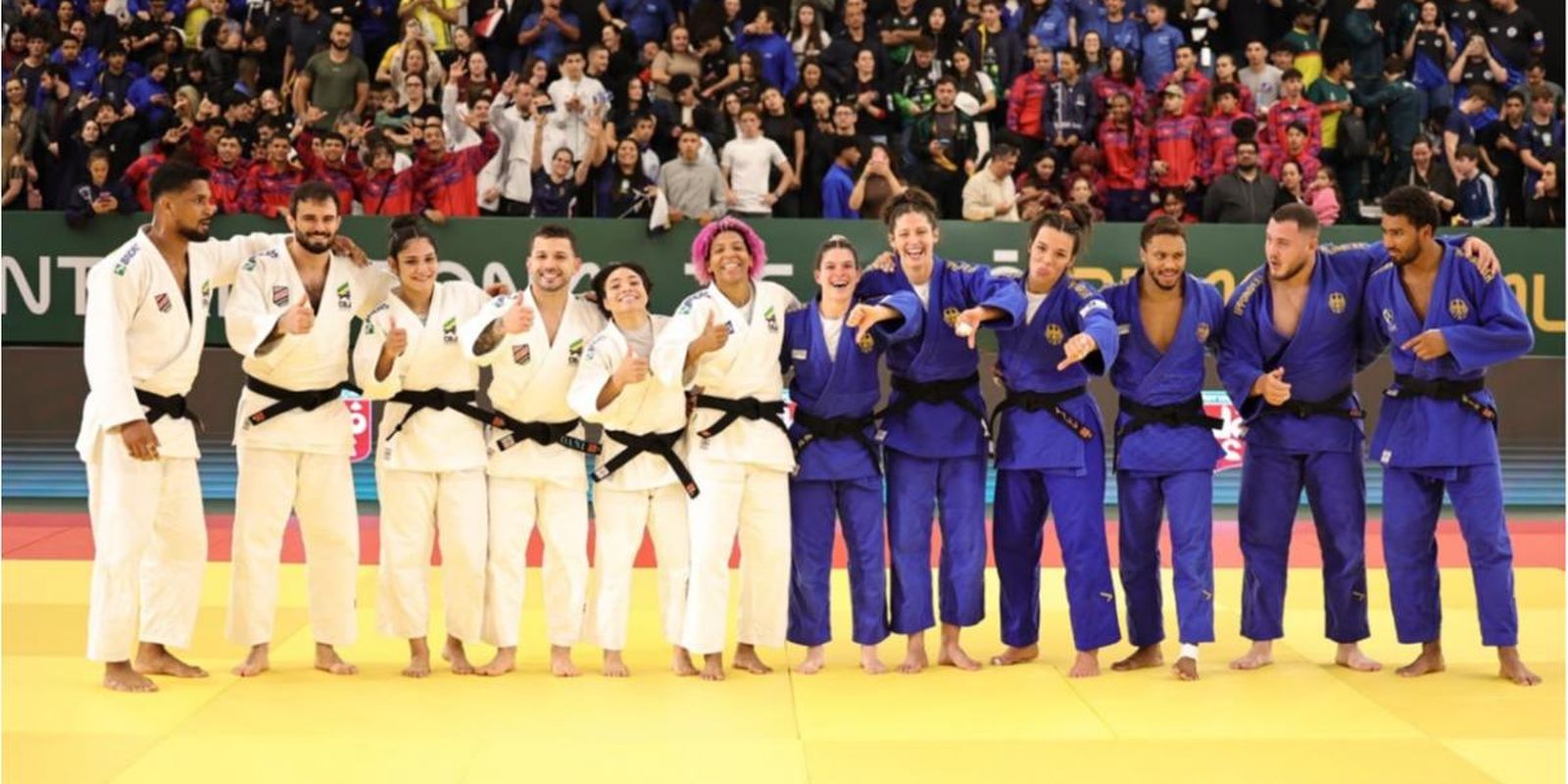Brasil vence Alemanha e conquista título no Desafio Internacional de Judô