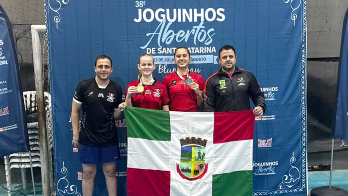 Jaraguá do Sul conquista ouro no tênis de mesa nos Joguinhos Abertos de SC