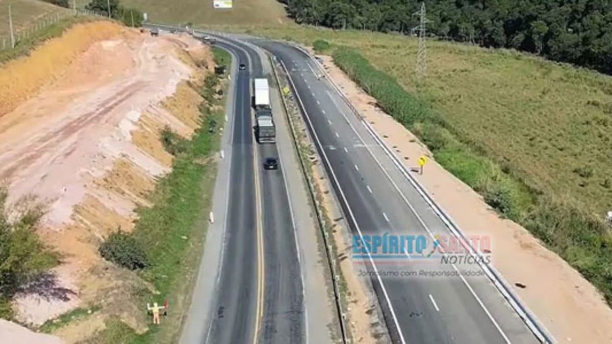 Trecho da BR-101 entre Alfredo Chaves e Iconha tem novo segmento duplicado liberado para tráfego
