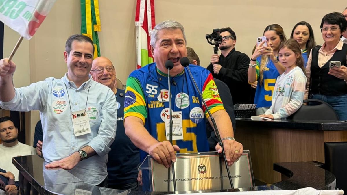 Antídio Lunelli defende fim da polarização em convenção do MDB em Santa Catarina