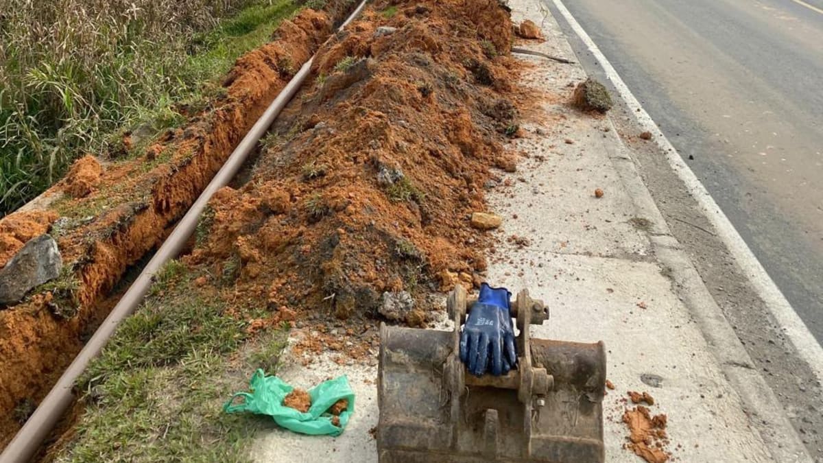 Obra na SC-108 interrompe abastecimento em bairros de Guaramirim