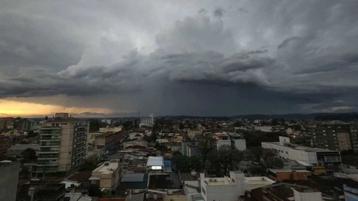 Previsão indica chuva intensa e ventos fortes no Rio Grande do Sul a partir de quinta-feira