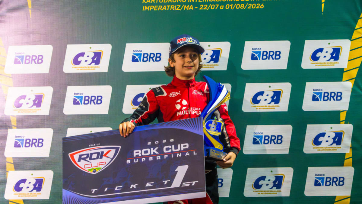 Kartista capixaba Joaquim Emerick conquista título da Mini na 27ª Copa Brasil de Kart