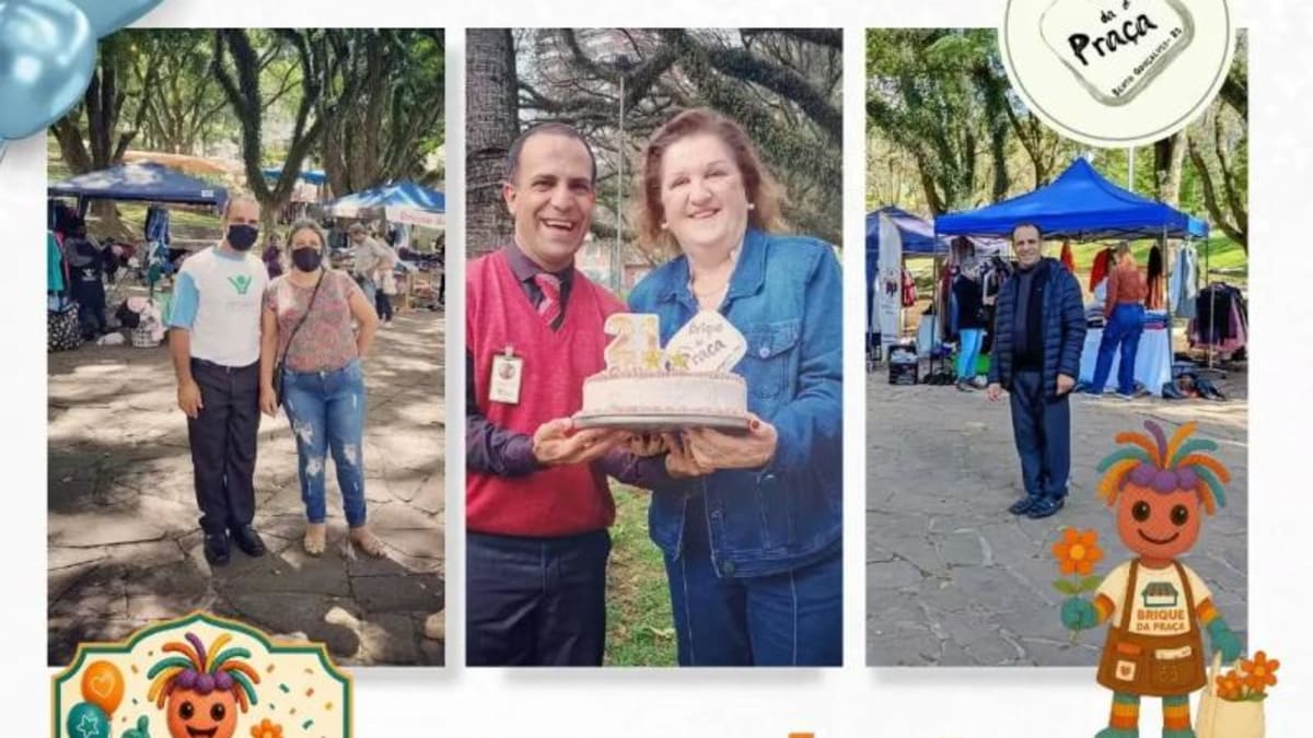 Bento Gonçalves celebra 24 anos do Brique da Praça com atrações e brindes especiais