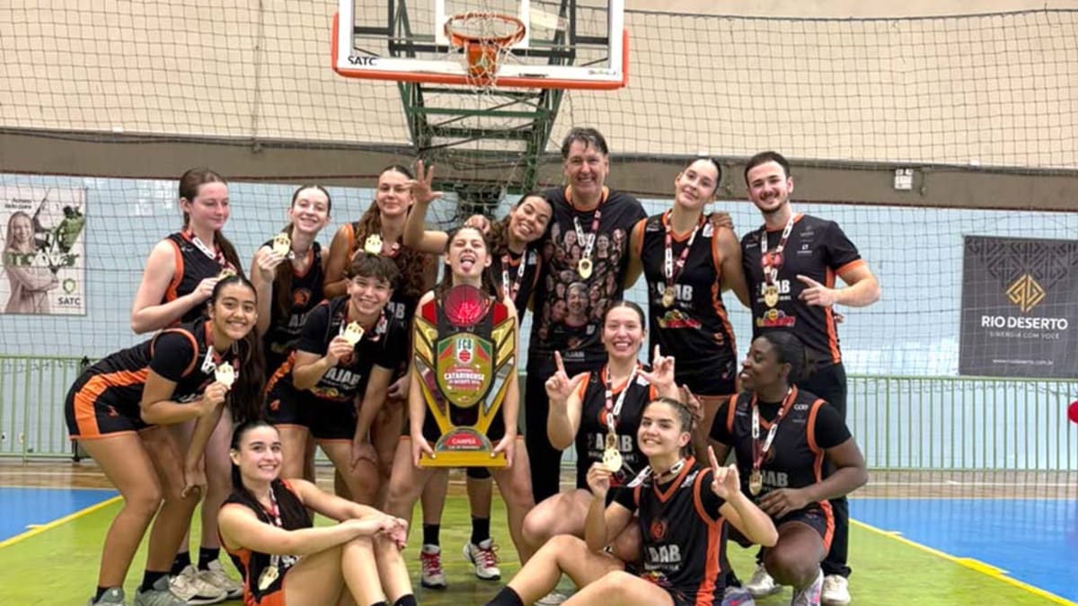 Basquete feminino de Jaraguá do Sul conquista título estadual Sub-20