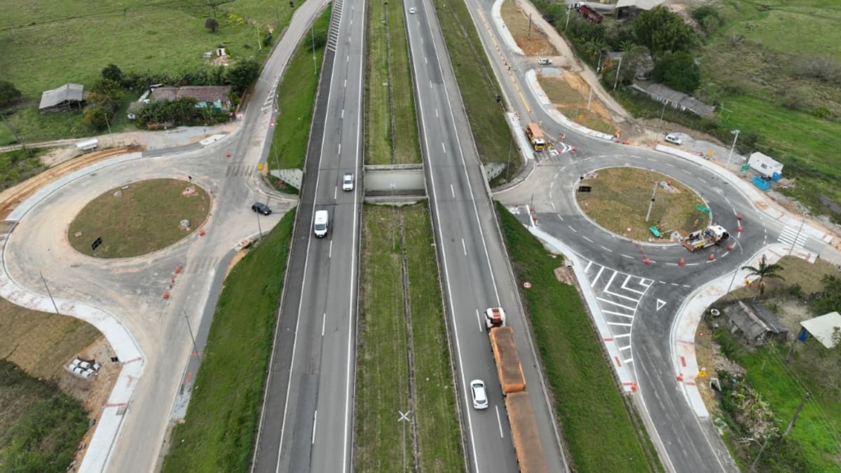 Acesso à BR-101 em Imbituba é alterado com fechamento de alça no km 269