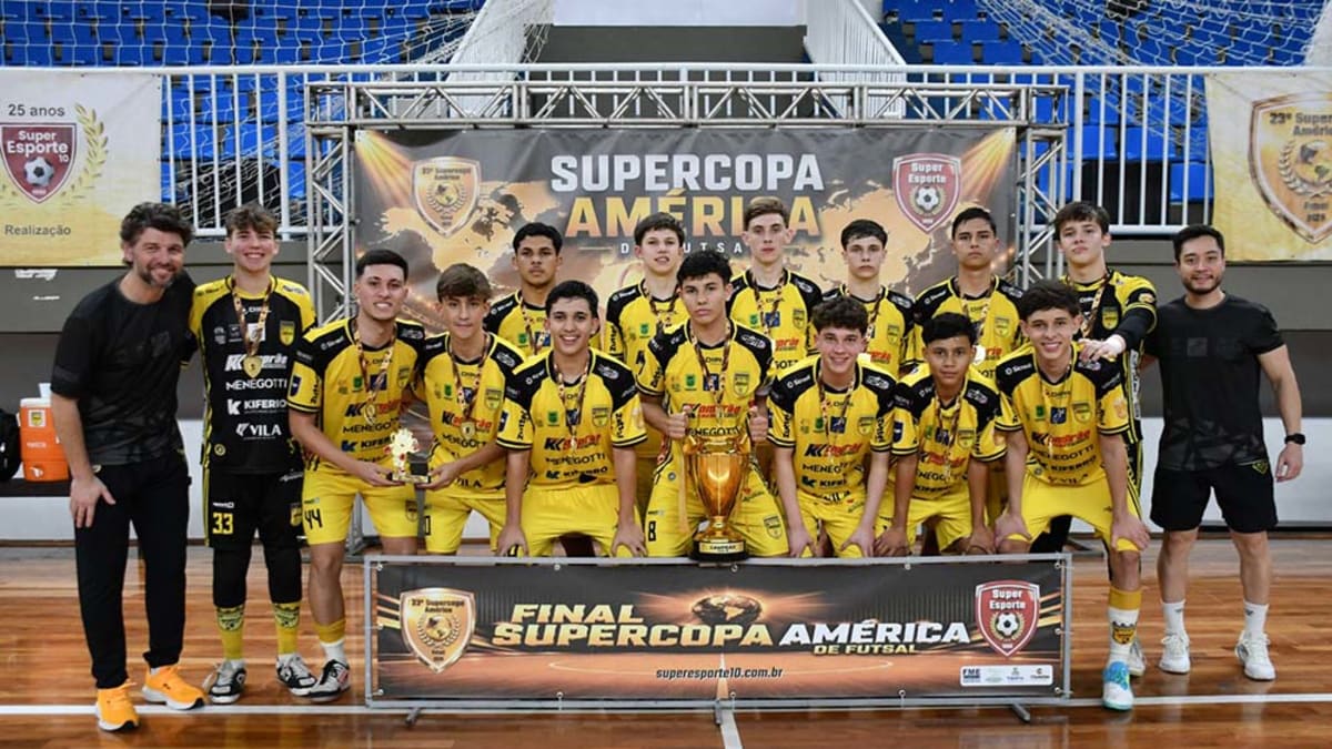 Jaraguá Futsal conquista título da SuperCopa América Sub-16 em Balneário Camboriú